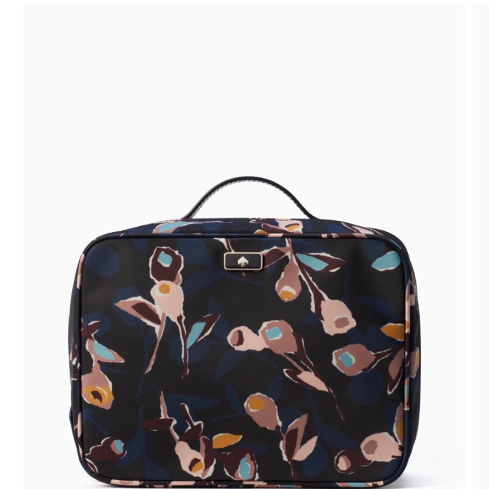 Kate Spade dawn paper rose cosmetic case